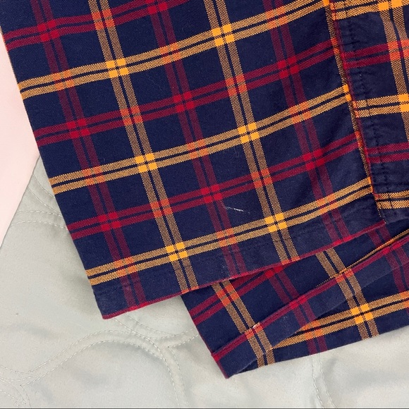 Givenchy Monsieur Plaid Single Needle Short Sleeve Button Down Shirt 2X Big - Picture 8 of 8